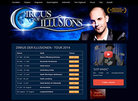 Homepage von Zirkus der Illusionen