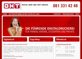 Webdesign einer Druckerei